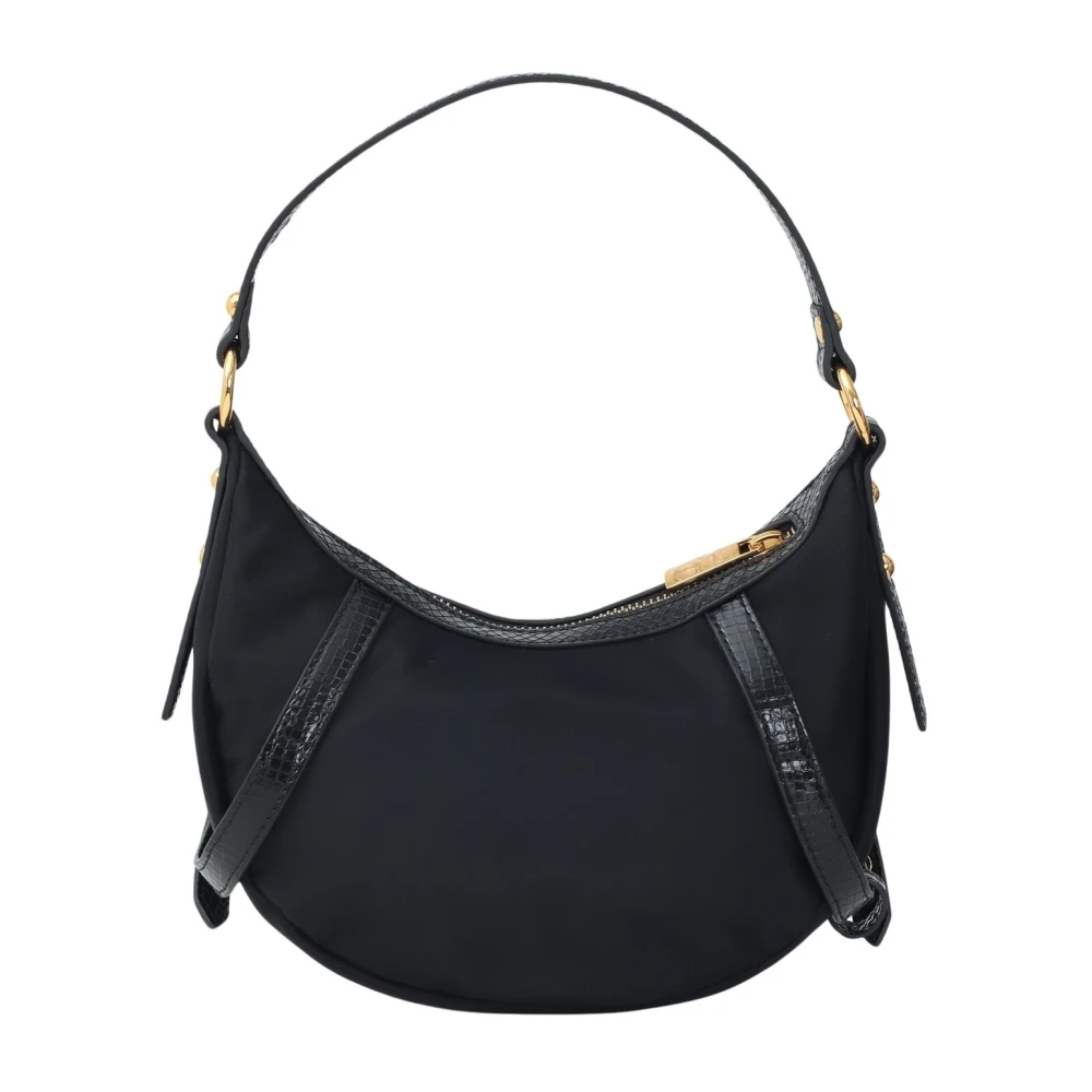 Just Cavalli Zwarte schoudertas met pythonprint Black Dames