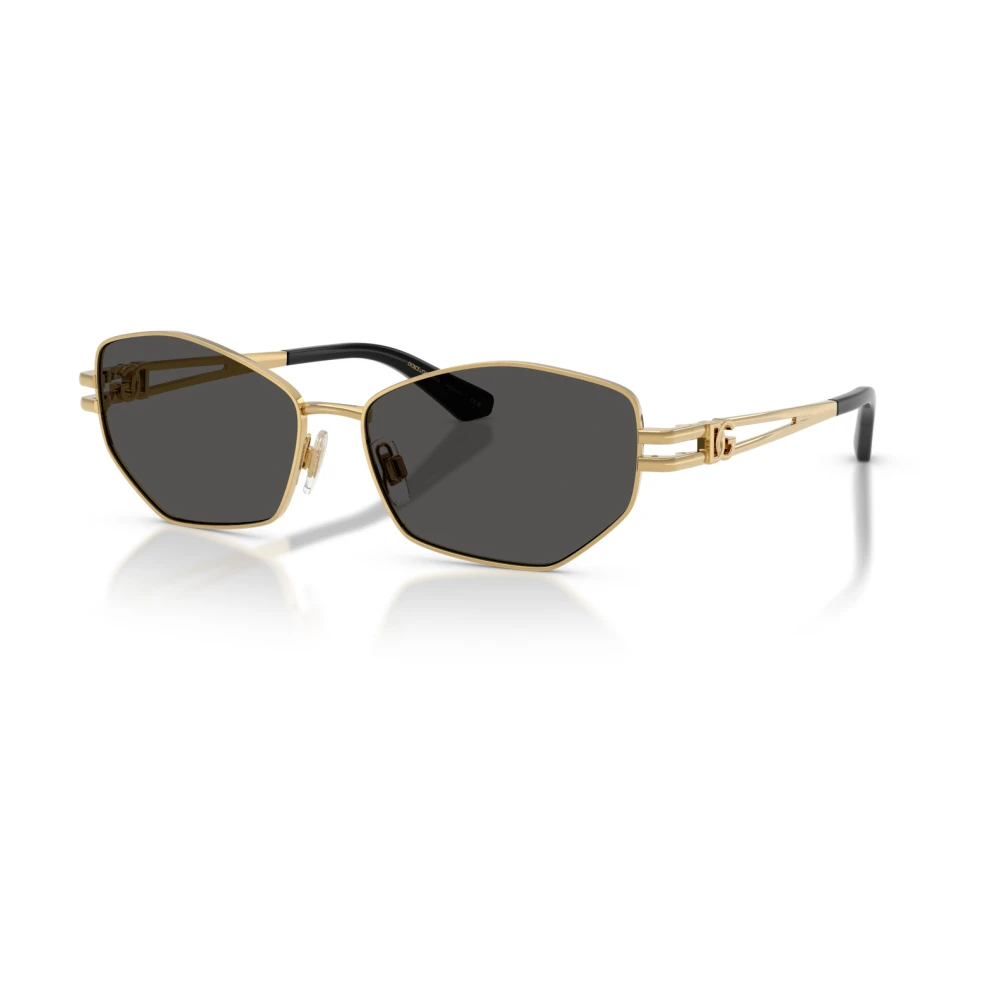 Dolce&Gabbana Woman Sunglass DG2338 - Frame color: Gold, Lens color: Dark Grey - Image 3