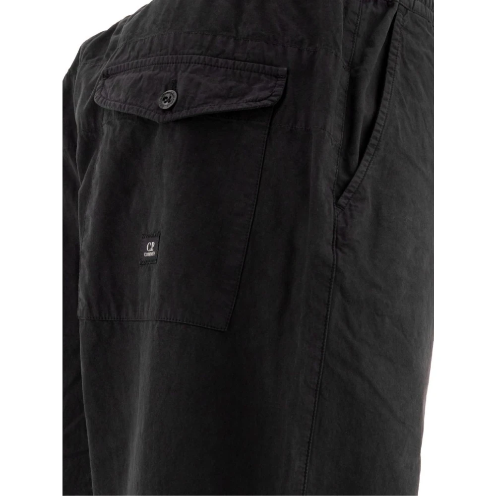 C.P. Company Casual Katoenen Broek Black Heren