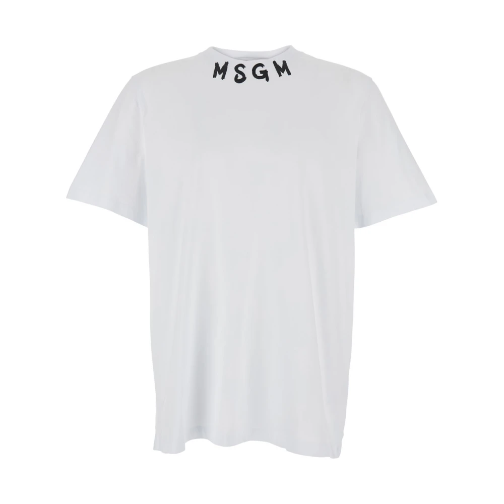 Msgm - Tops > T-Shirts - White - Msgm - Modalova