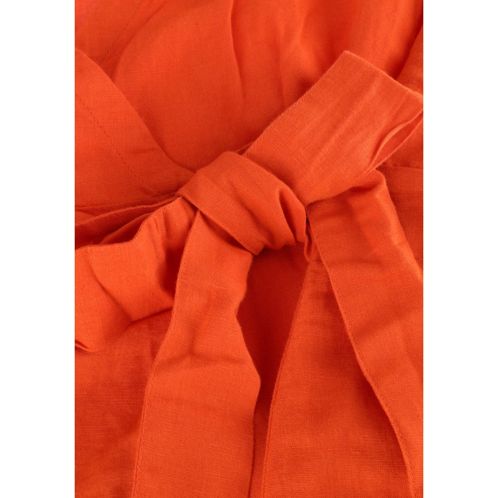 moss copenhagen Stijlvolle Oranje Wrap Jurk Orange Dames