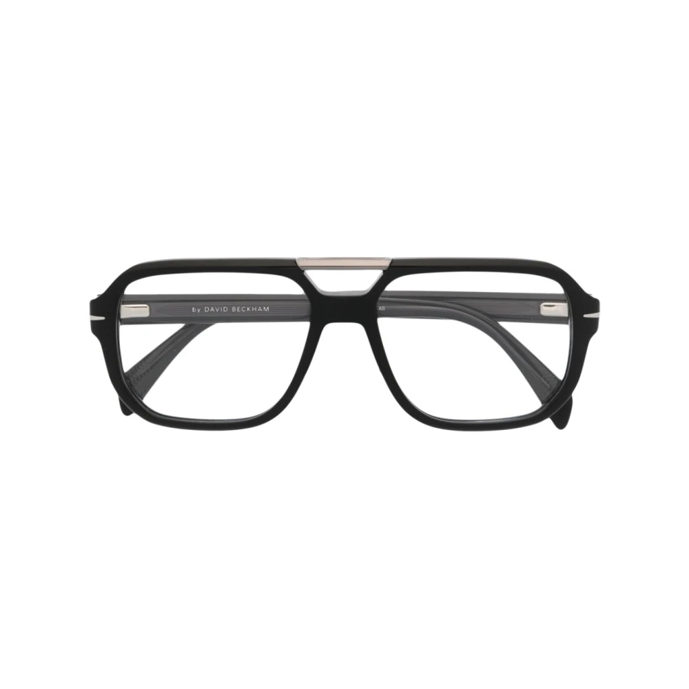 Eyewear by David Beckham Zwarte Optische Bril Klassieke Stijl Black Heren