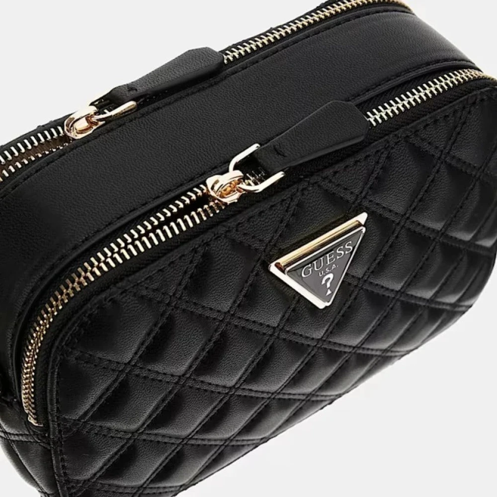 Guess Zwarte Spark Micro Mini Schoudertas Black Dames