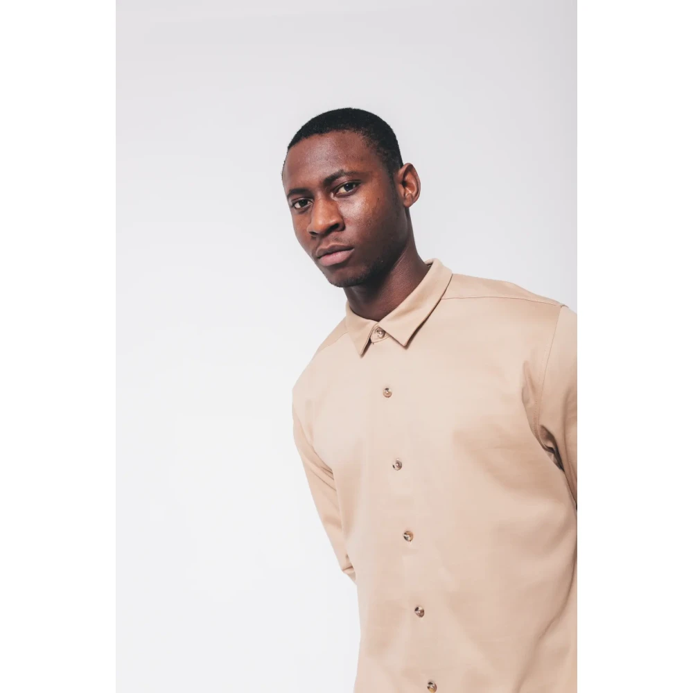 Aeden Marley Sand Shirt Stijlvolle Casual Kleding Beige Heren