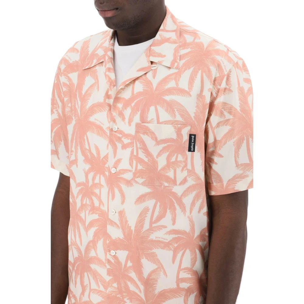 Palm Angels Bowling Shirt met Palmbomen Motief Multicolor Heren