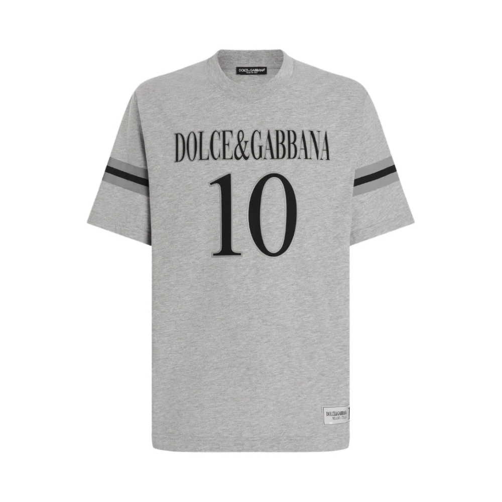 Dolce & Gabbana Grijze T-shirts en Polos Gray Heren