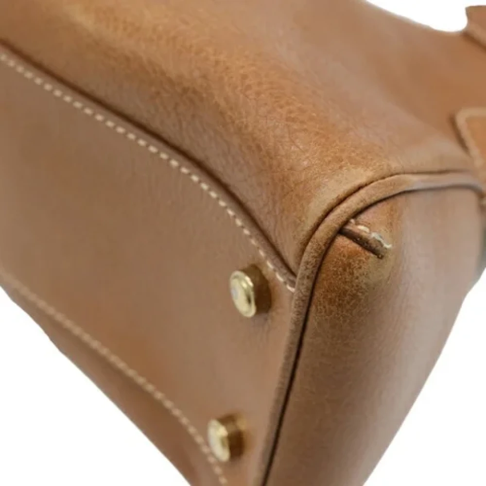 Cartier Vintage Pre-owned Leather handbags Brown Dames