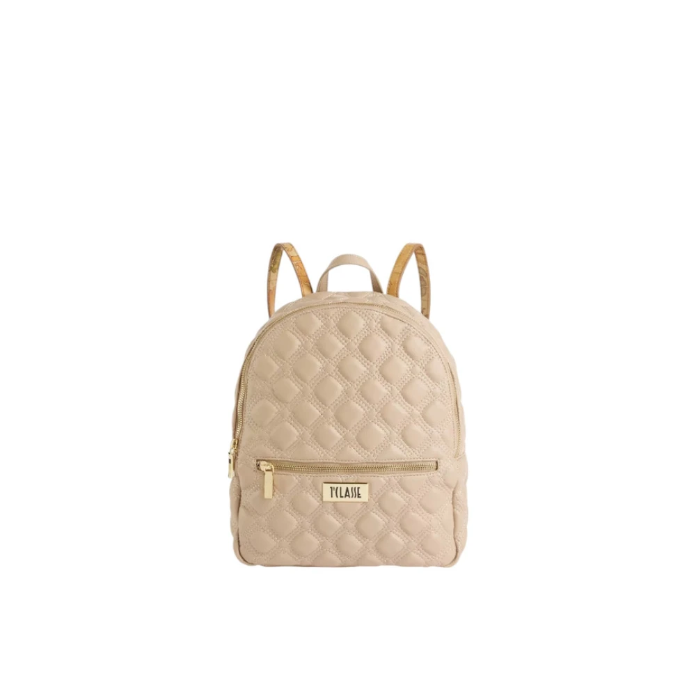 Alviero Martini 1a Classe Stijlvolle Rugzak voor Dagelijks Gebruik Beige Dames