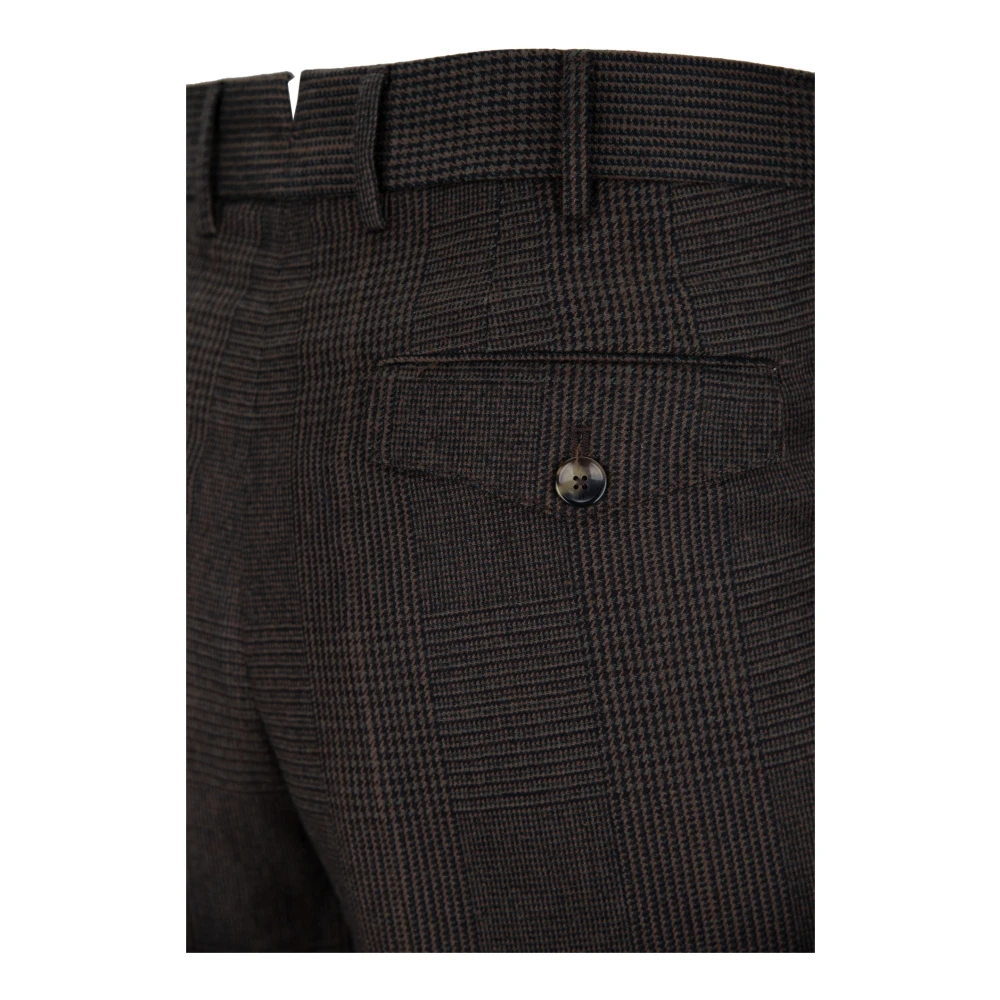 PT Torino Heren Knoop Rits Broek Brown Heren