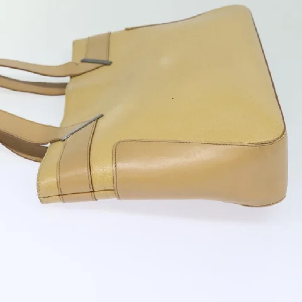 Gucci Vintage Pre-owned Leather handbags Beige Dames