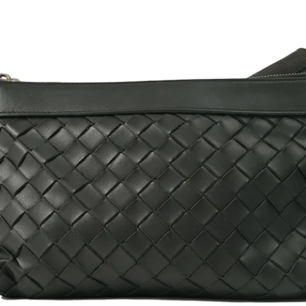 Bottega Veneta Vintage Pre-owned Leather shoulder-bags Black Heren