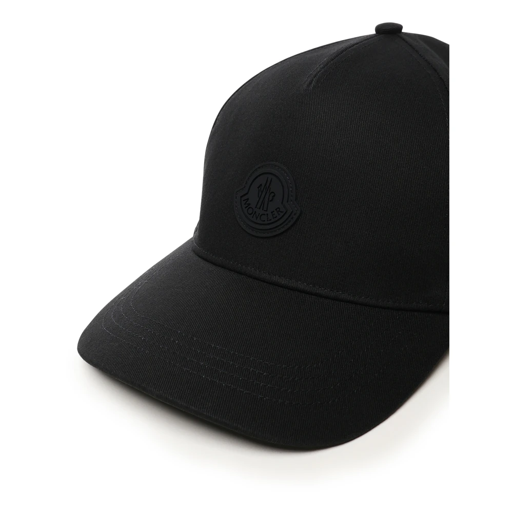 Moncler Zwarte Baseballpet Black Heren