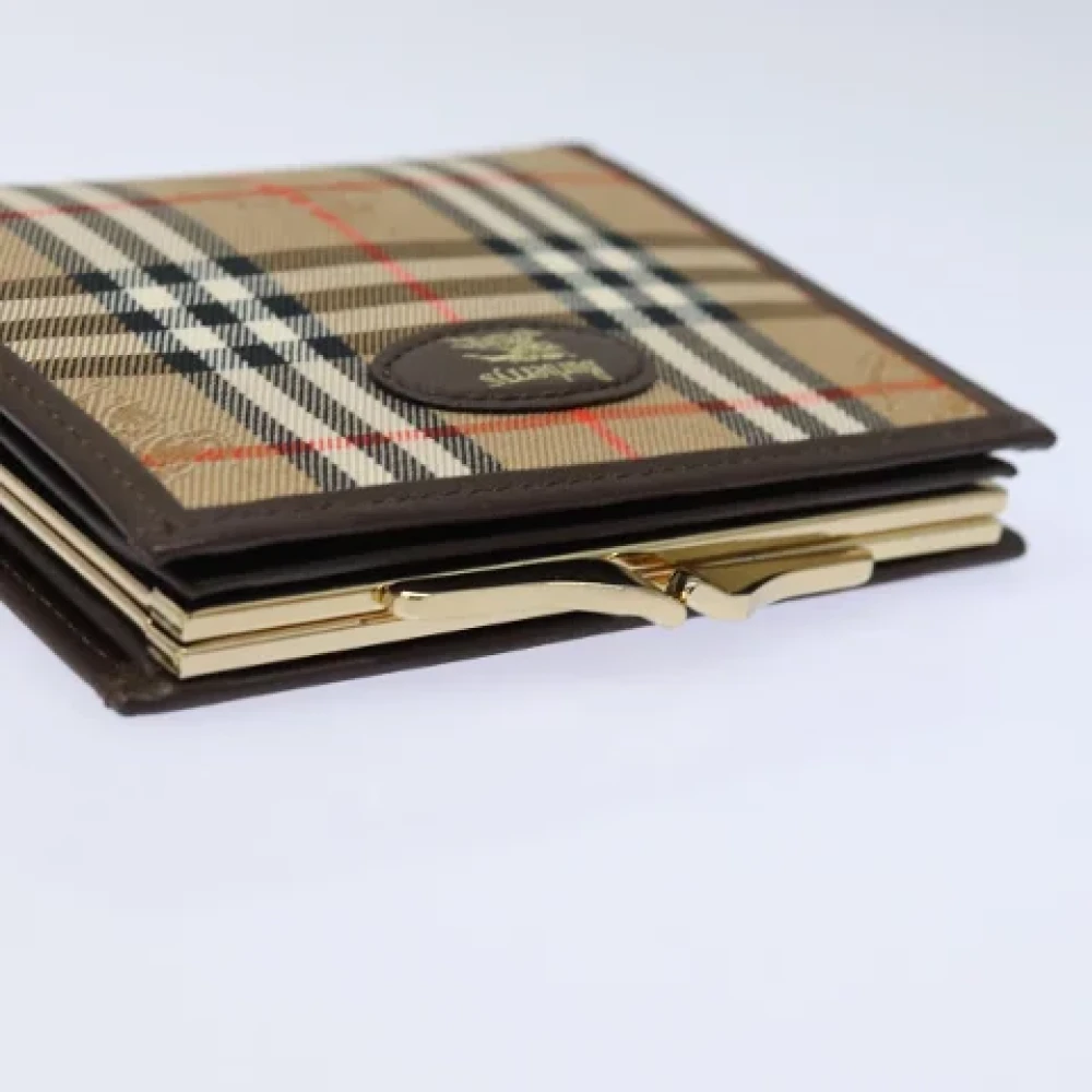 Burberry Vintage Pre-owned Canvas wallets Beige Dames