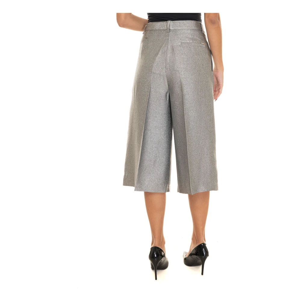 Liu Jo Hoge Taille Wijde Broek met Zakken Gray Dames
