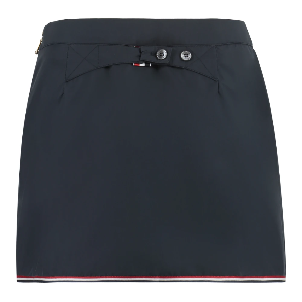 Thom Browne Contrasterende Randen Mini-Rok Blue Dames