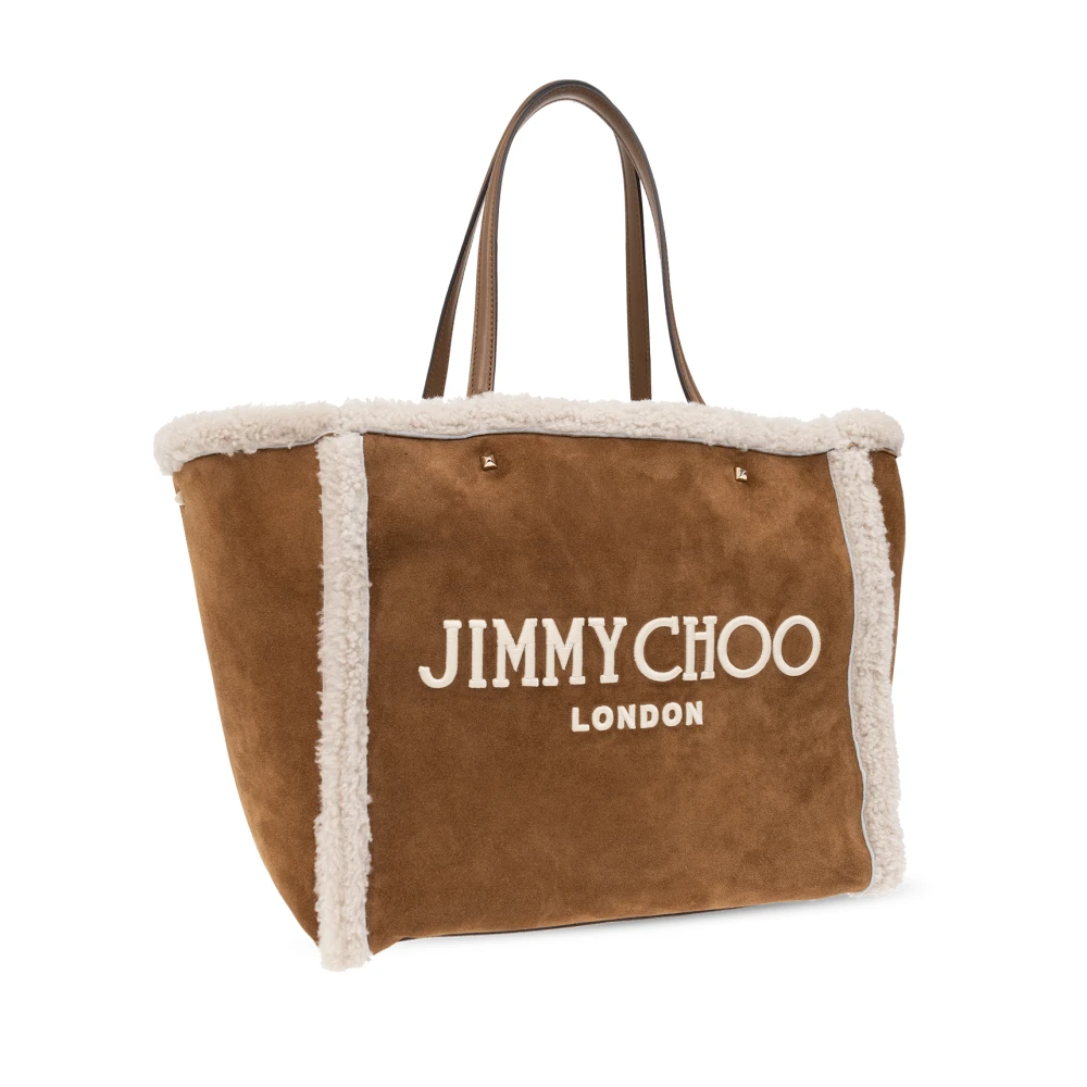 Jimmy Choo Avenue shopper tas Brown Dames