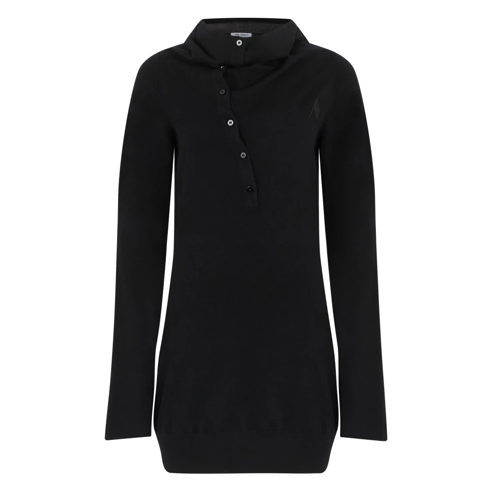 The Attico Women's Black Asymmetric Mini Dress - Short Dresses - M - Dresses