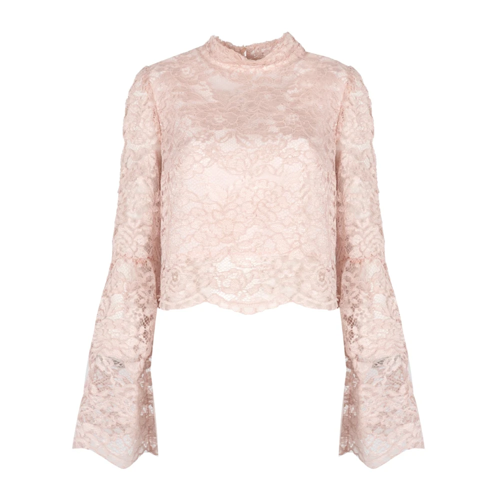 Liu Jo Elegante Kant Blouse Pink Dames