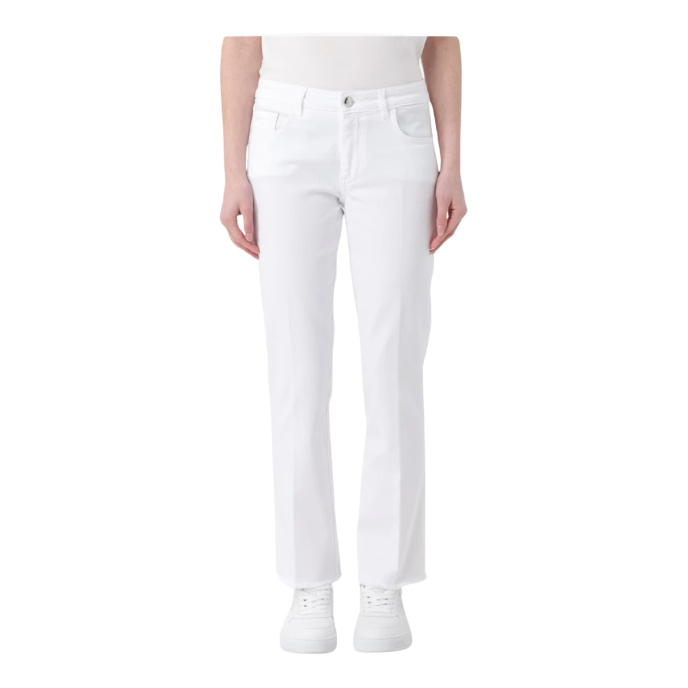 Fay Cropped Fringed Pant White Dames
