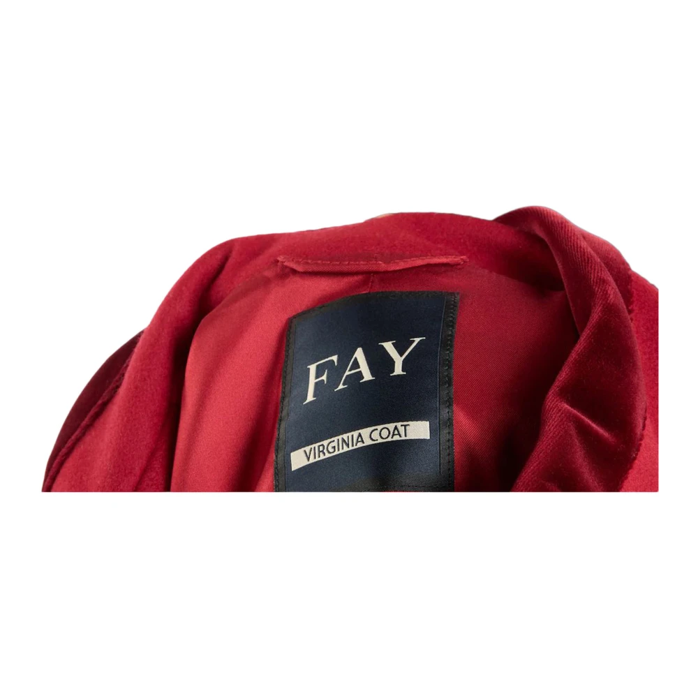Fay Rode Virginia Wollen Jas Red Dames
