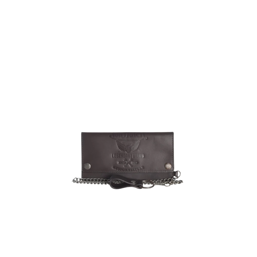 Von Dutch Zware leren portemonnee Bruin Black Heren