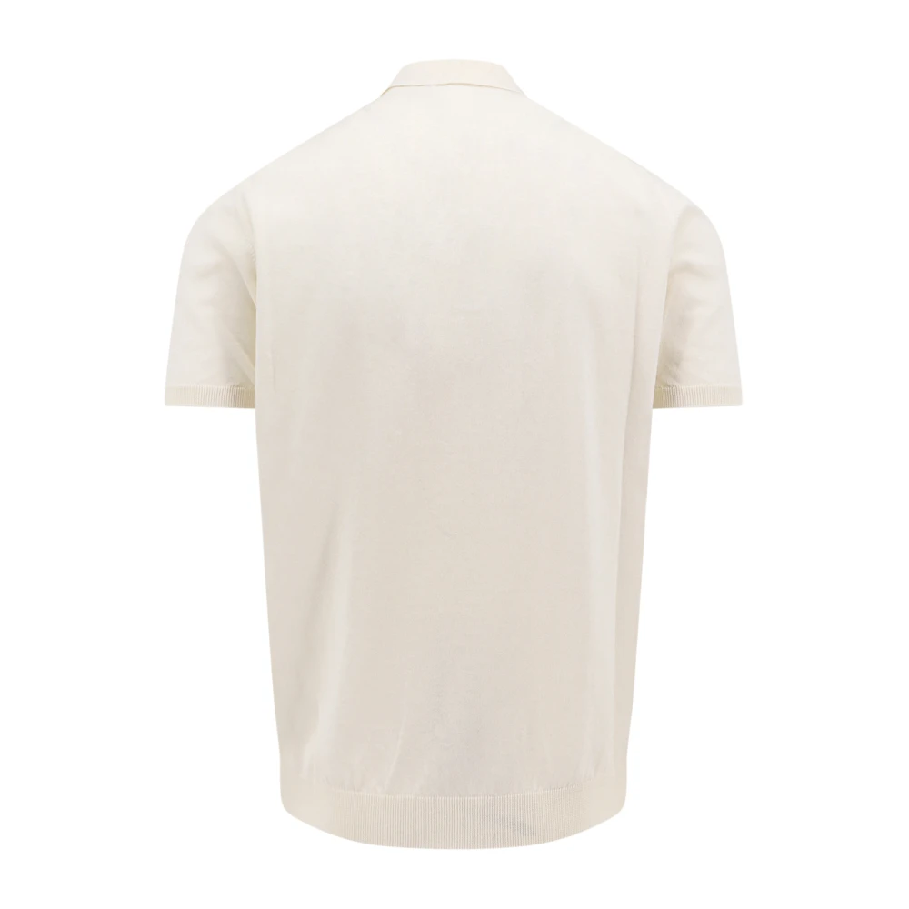Roberto Collina Witte T-shirt met kraag en korte mouwen White Heren