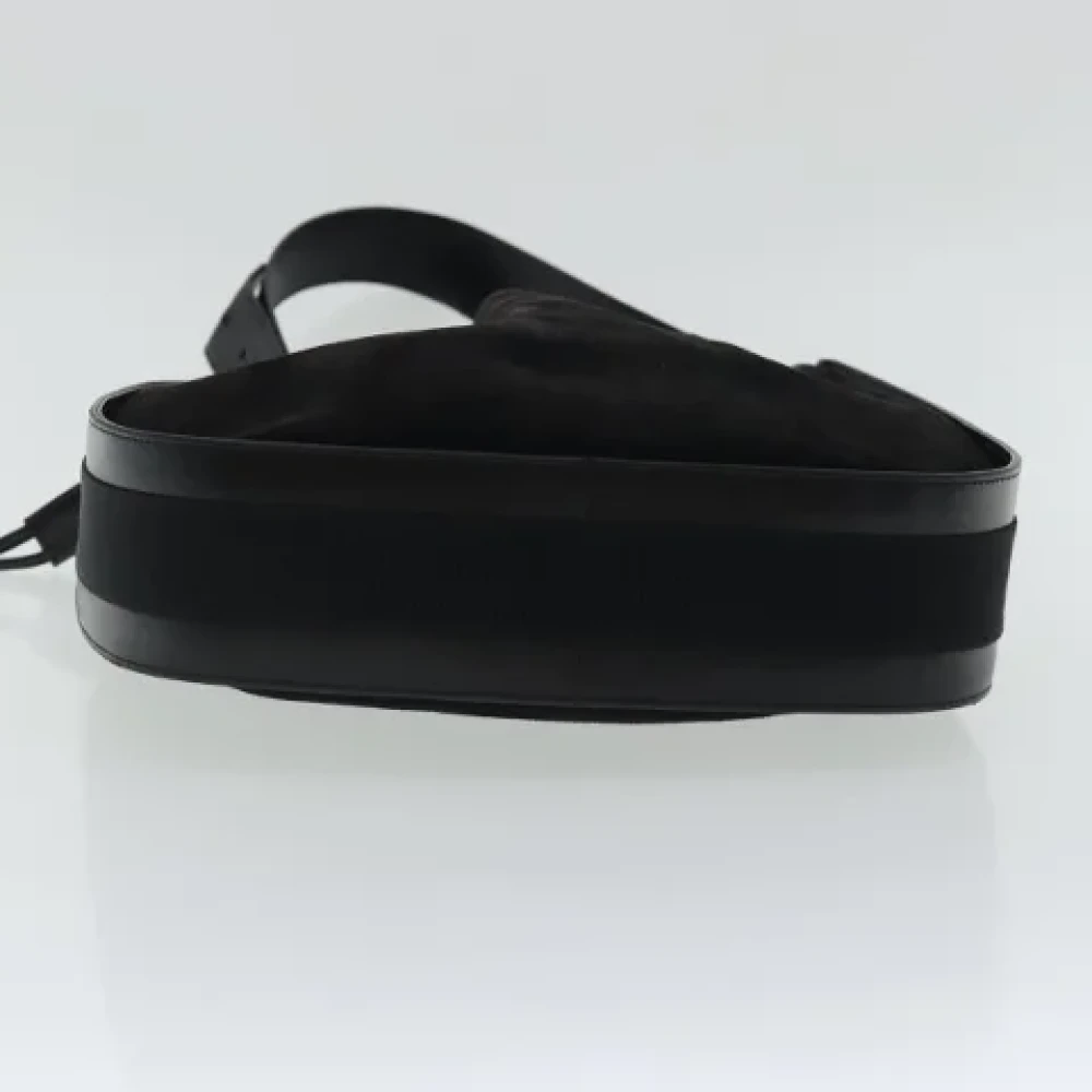 Salvatore Ferragamo Pre-owned Suede shoulder-bags Black Dames