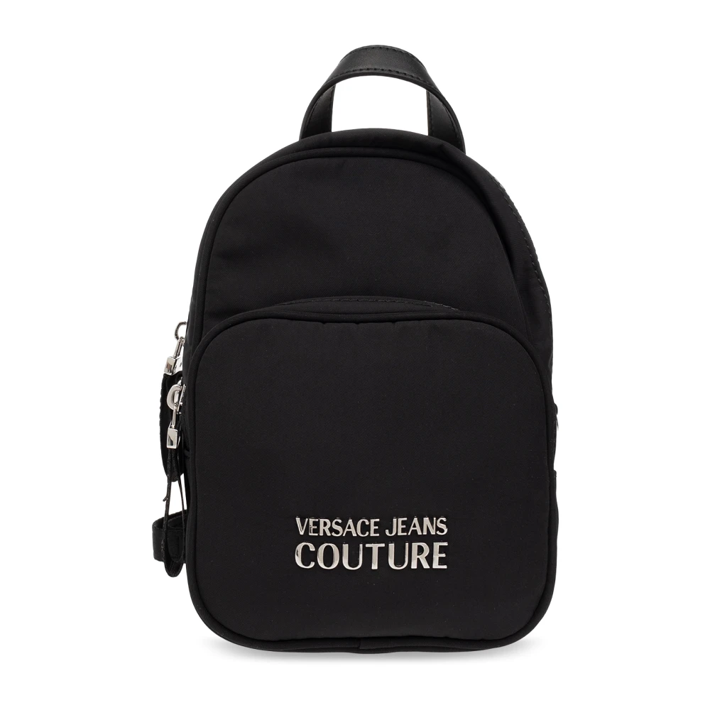 Versace Jeans Couture Zwarte Bucket Bag Rugzak voor Vrouwen Black Dames