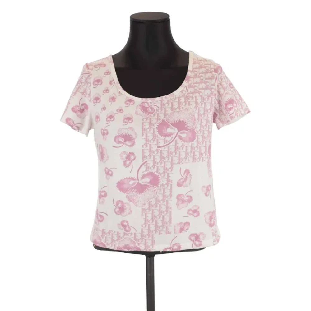 Dior Vintage Pre-owned Cotton tops Pink Dames