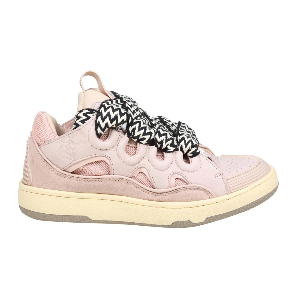 Lanvin Women's Pink Curb Sneakers