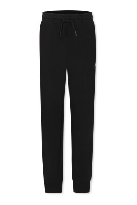 black-sporty-cotton-blend-trousers