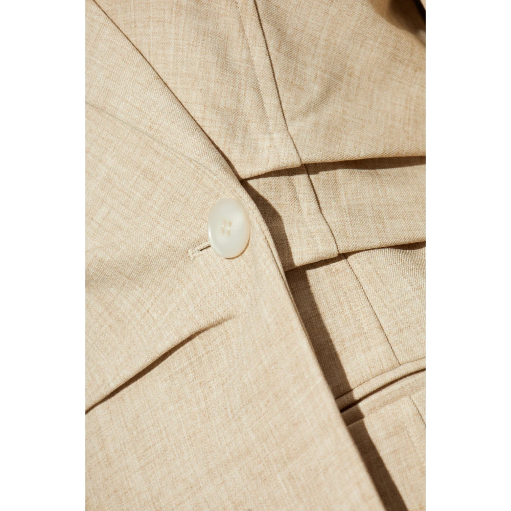 Gestuz Blazer met zakken Beige Dames