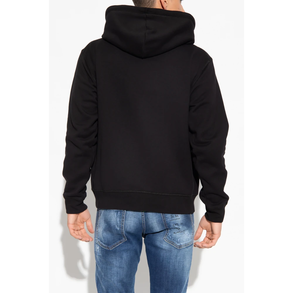 Dsquared2 Iconische Cool Fit Zip Hoodie Black Heren