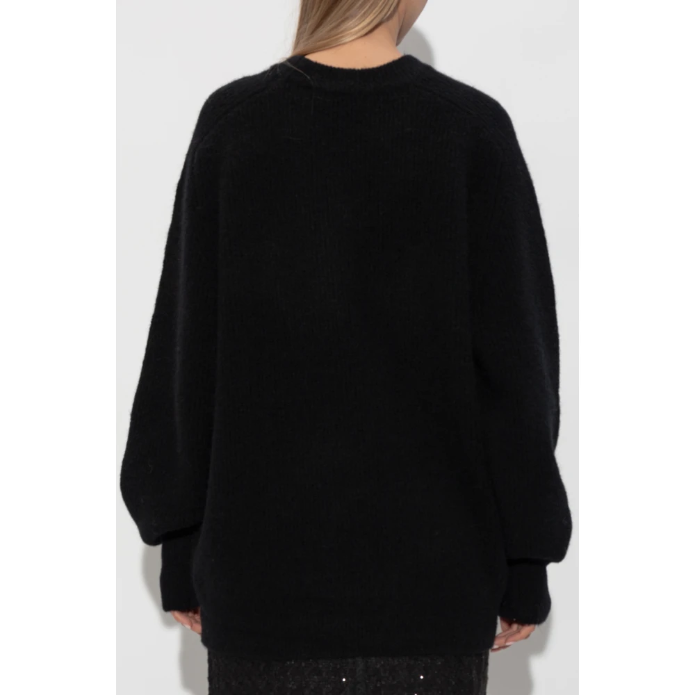 Rotate Birger Christensen Trui met logo Black Dames