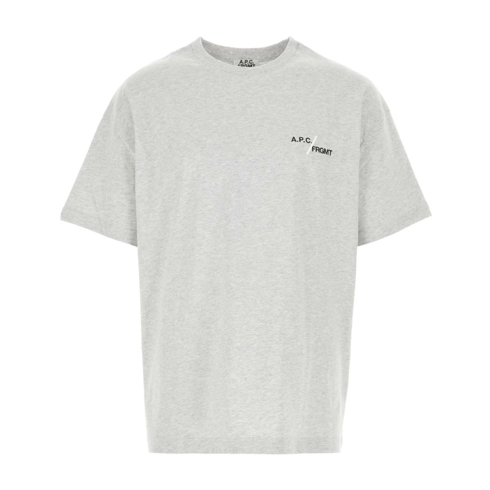 A.p.c. Men's Gray Cotton T-Shirt - T-Shirts - L - Tops