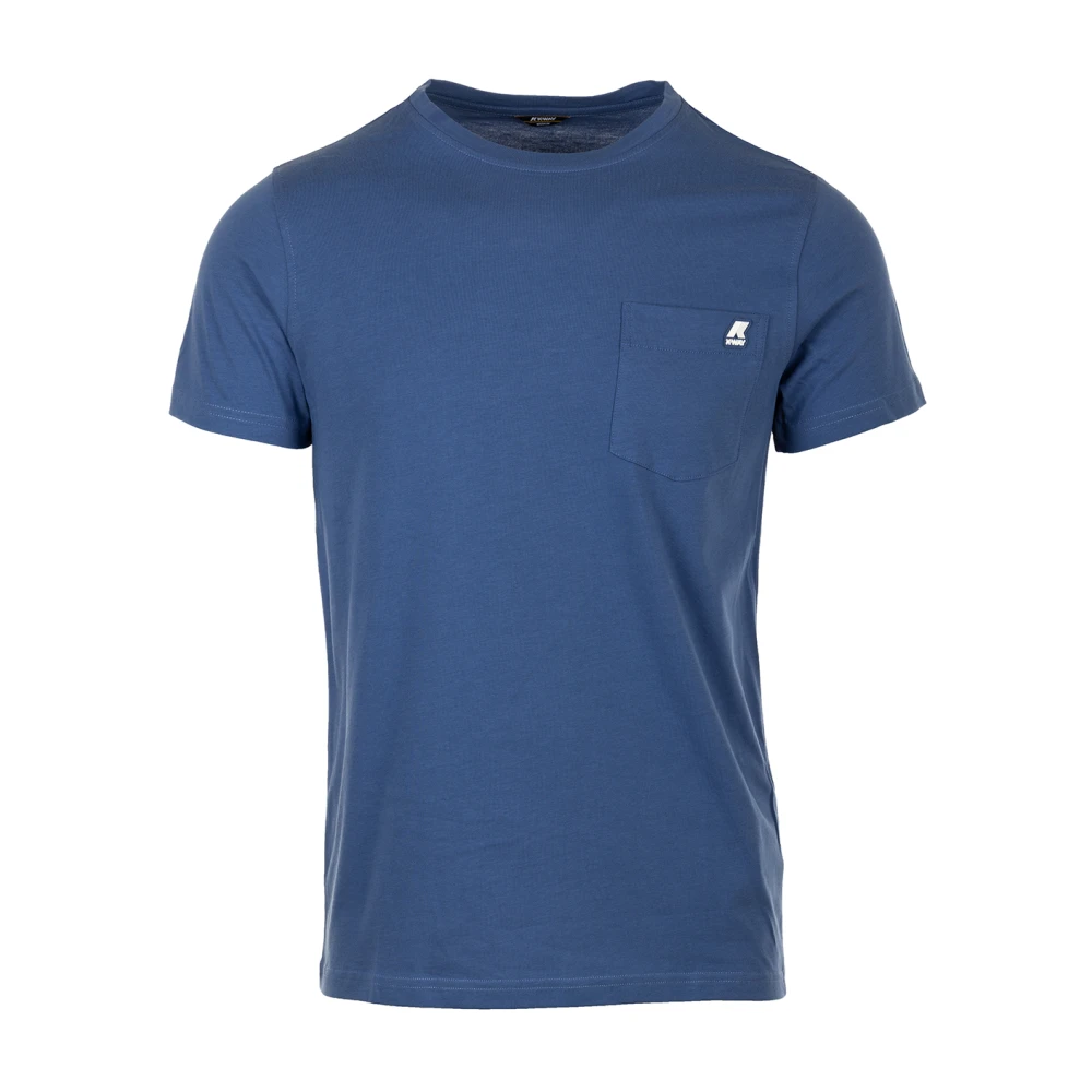 K-way Blauwe Sigur T-shirt Blue Heren