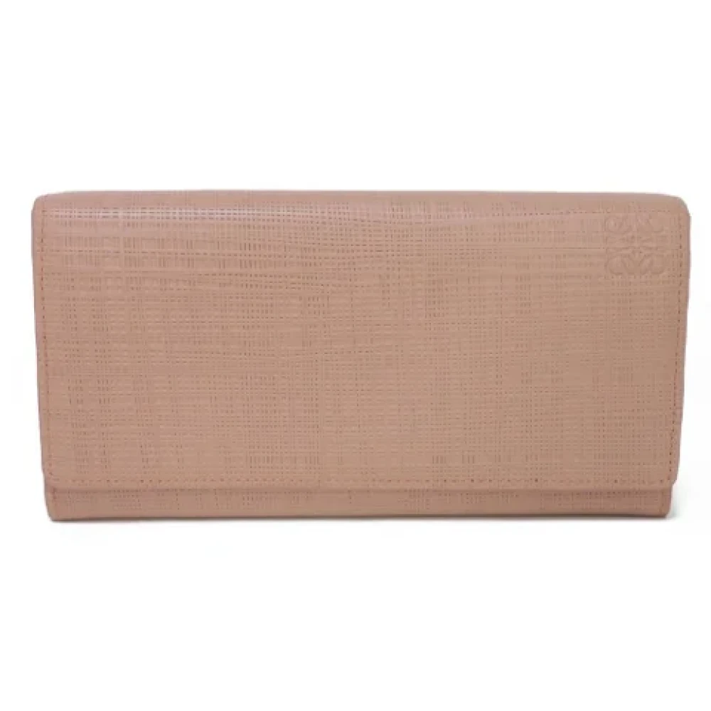 Loewe Pre-owned Leather wallets Pink Dames