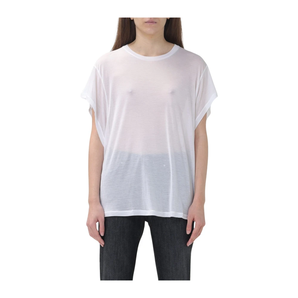 Dondup Stijlvolle T-shirts en Polos White Dames