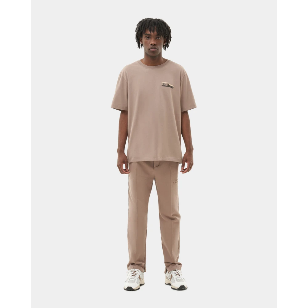 Filling Pieces T-shirt Construct Fossil Brown Heren