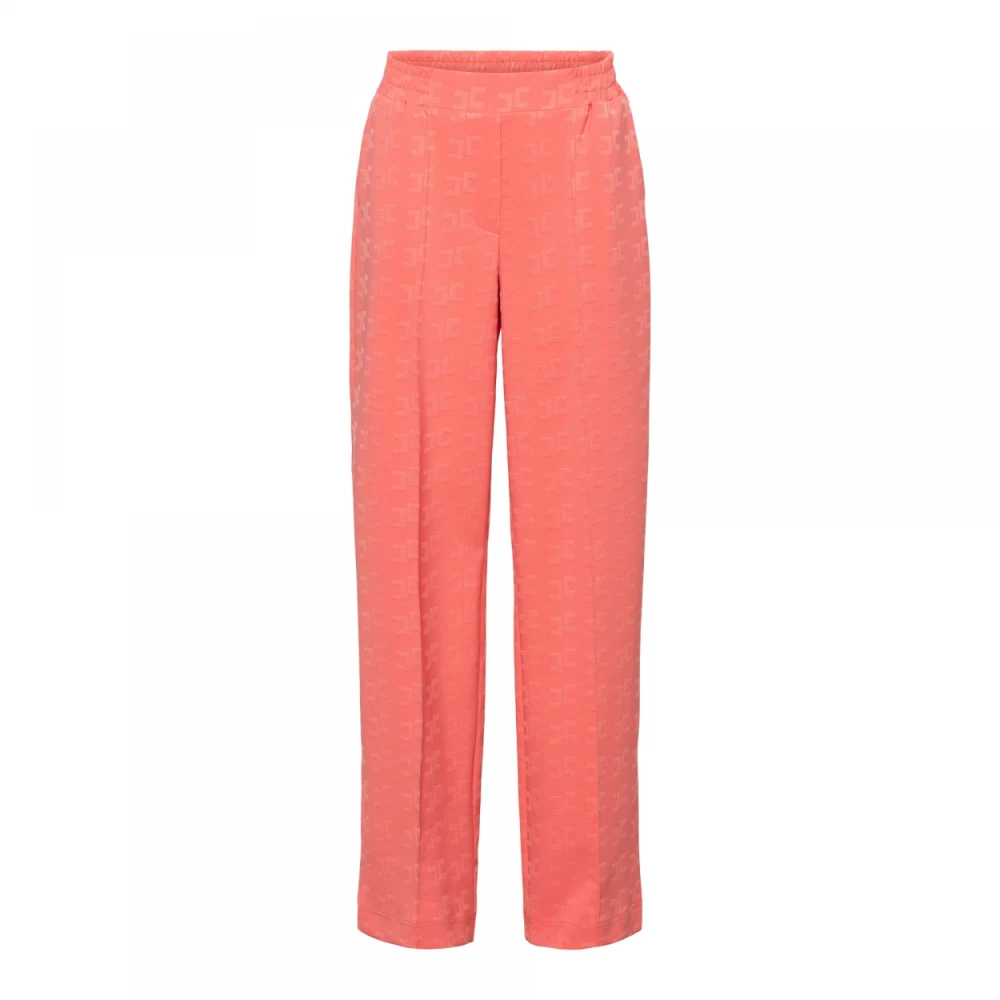 &Co Woman Jacquard Comfort Pantalon Pink Dames
