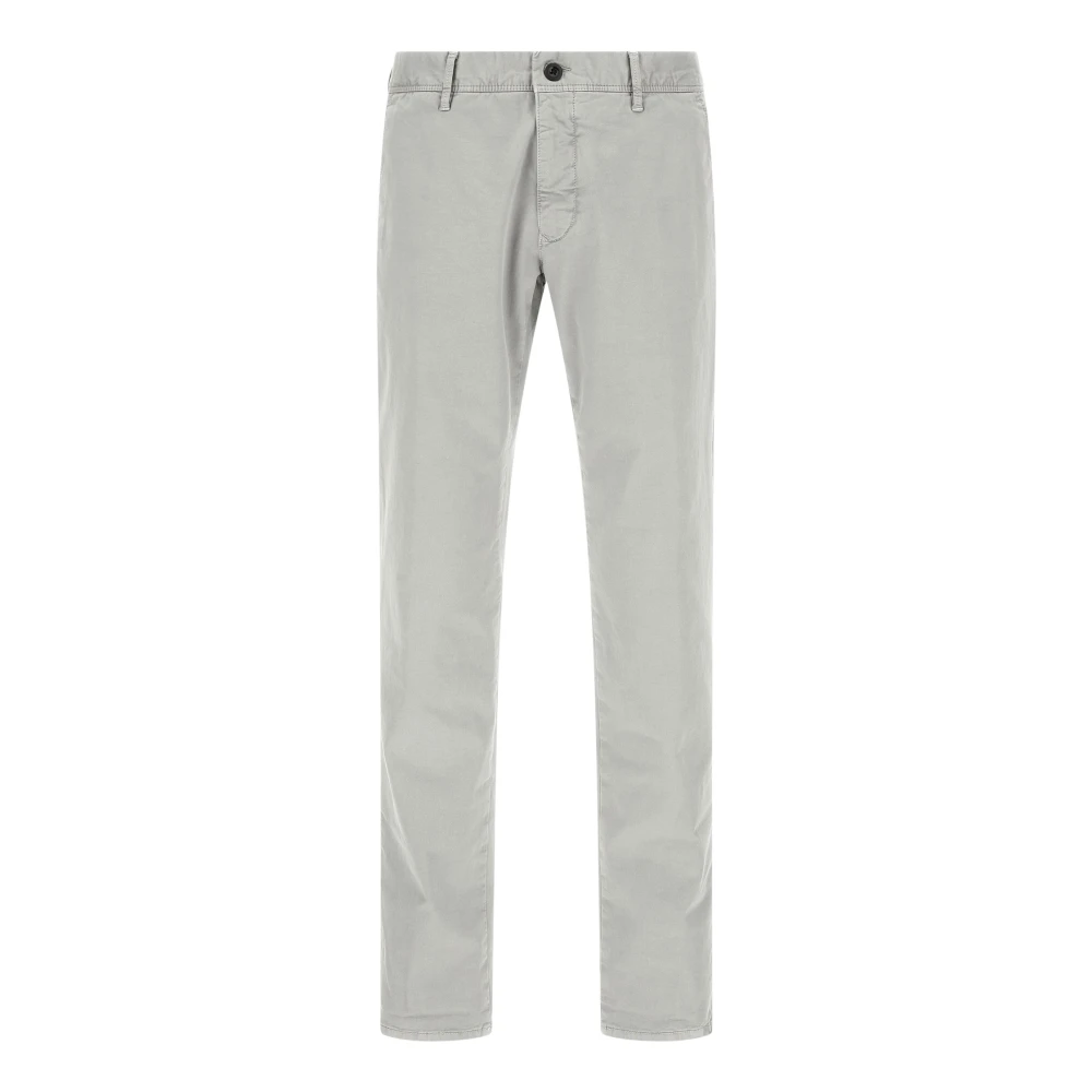 Incotex Men's Gray 18S100 Stretch Cotton Trousers - Chinos - W36 - Trousers