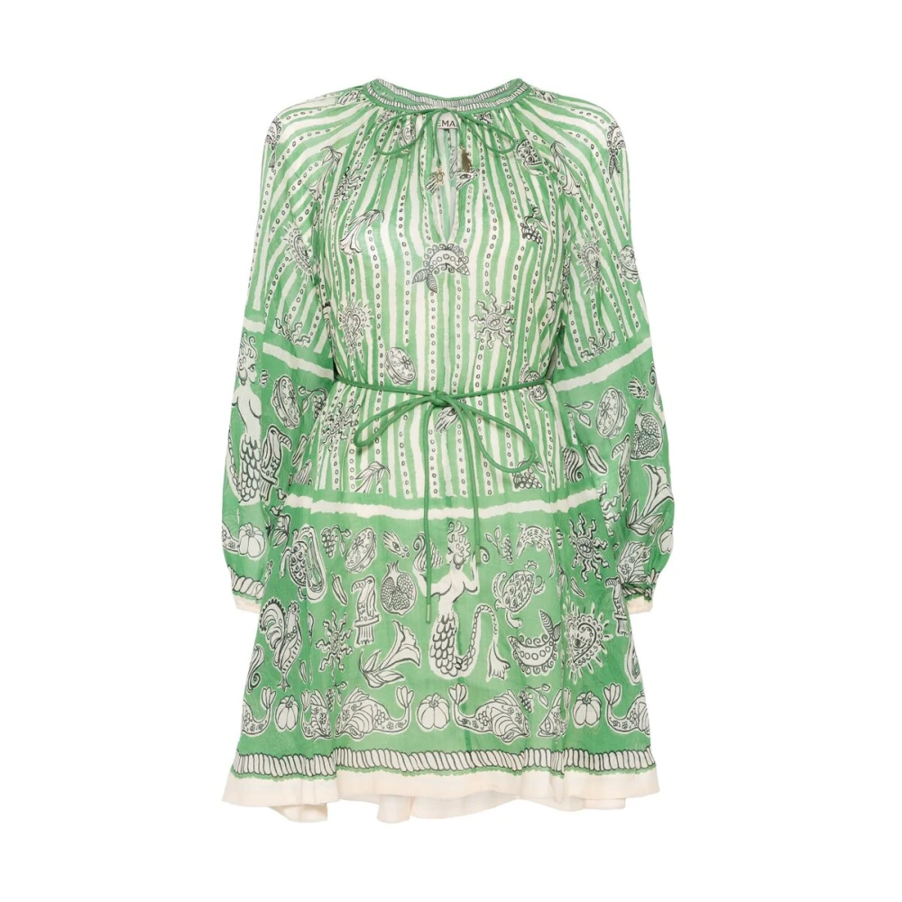 Alemais Groene Jurk Multicolor Dames