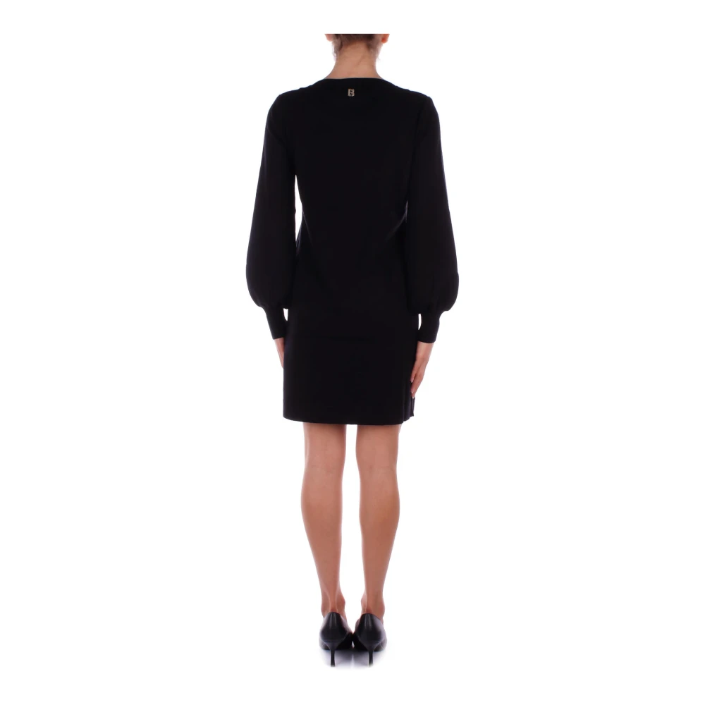 Blugirl Zwarte Jurken met Logo Detail Black Dames