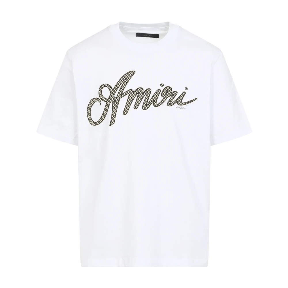 Amiri Script Tee White Heren