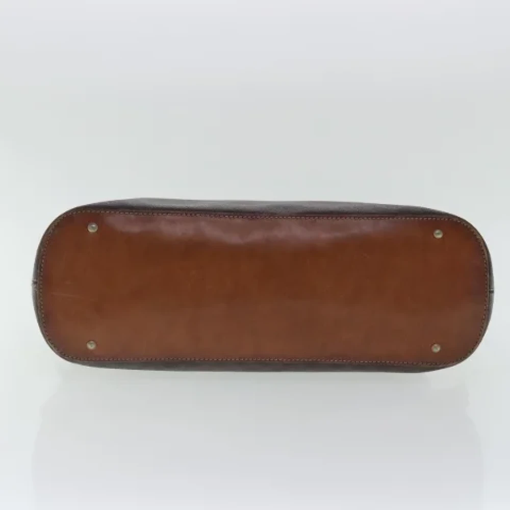 Celine Vintage Pre-owned Leather handbags Brown Dames