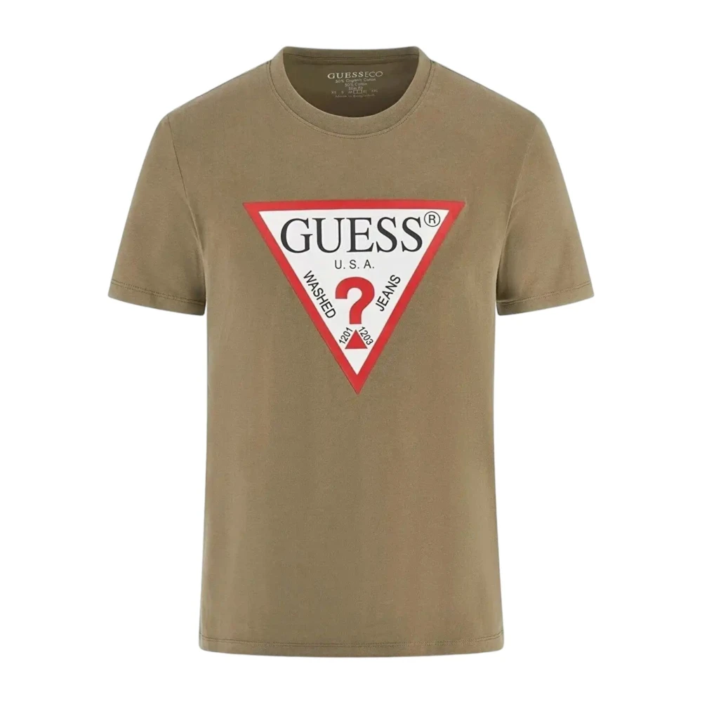 Guess Korte Mouw T-shirt Green Heren