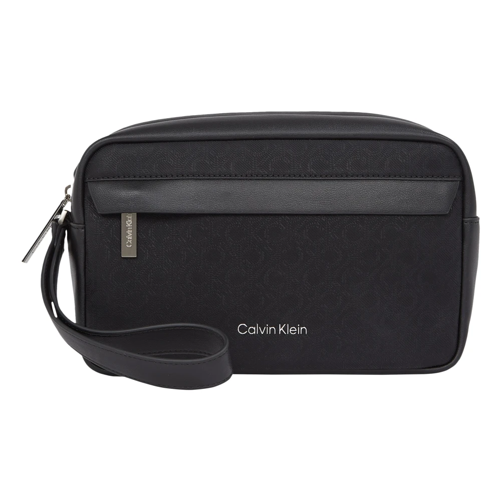 Calvin Klein Minimalistische Stijlvolle Toilettas Black Heren