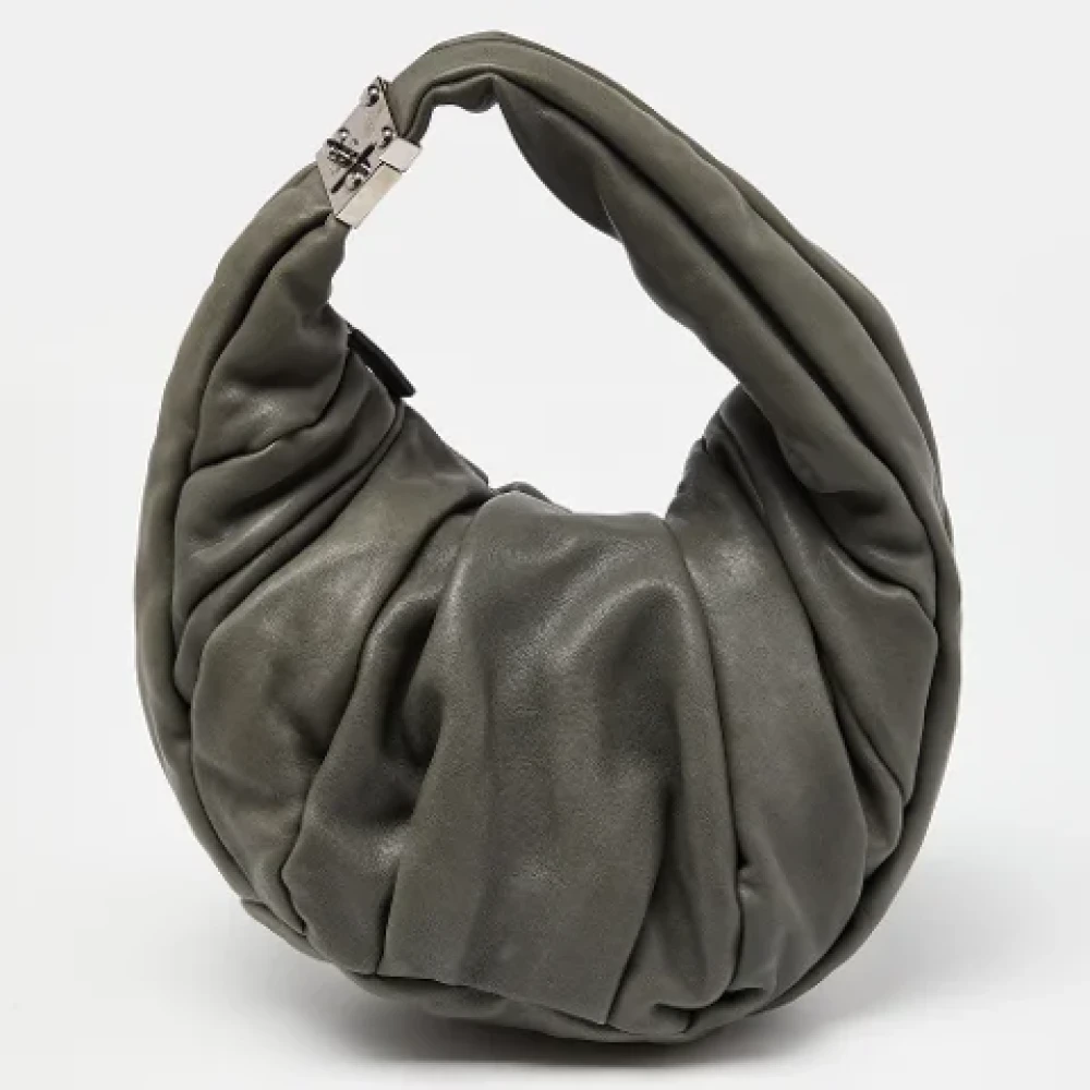 Marni Pre-owned Leather handbags Gray Dames