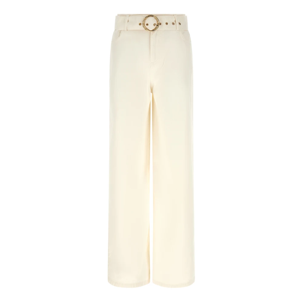 Twinset Women's White Wide Leg Jeans - Wide Jeans - W28 - Jeans