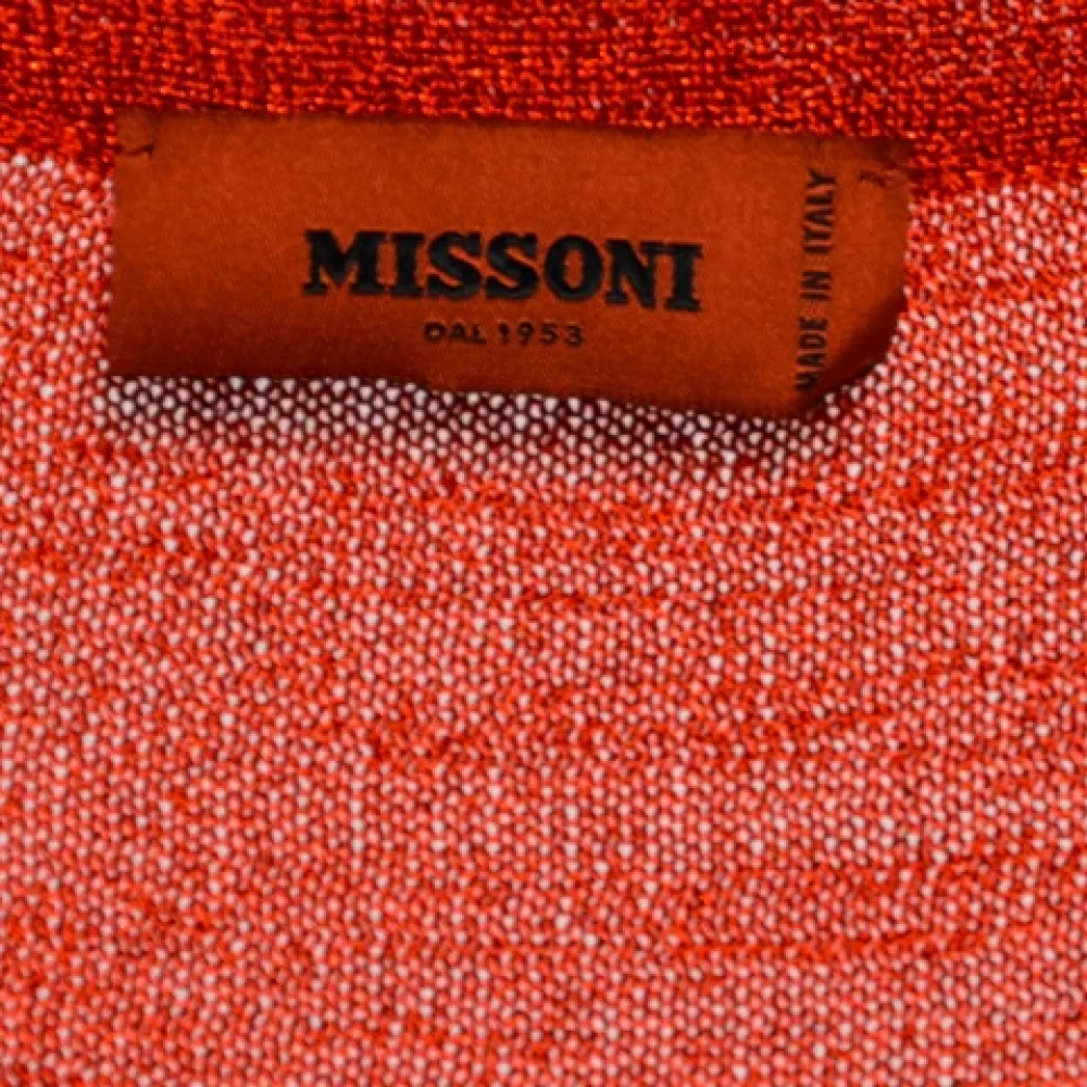 Missoni Pre-owned Fabric tops Orange Dames